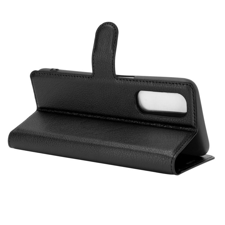 For OPPO Realme 7 Litchi Texture Horizontal Flip Protective Case with Holder & Card Slots & Wallet