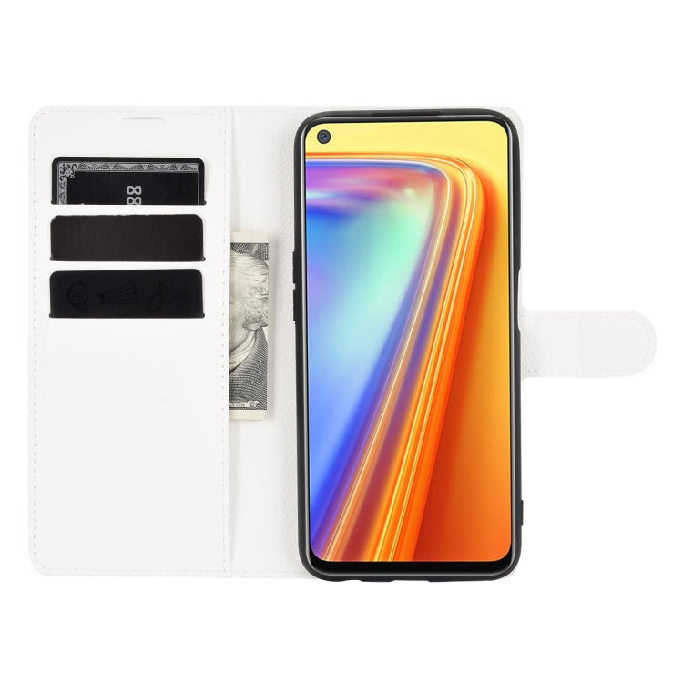 For OPPO Realme 7 Litchi Texture Horizontal Flip Protective Case with Holder & Card Slots & Wallet
