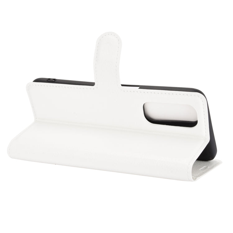 For OPPO Realme 7 Litchi Texture Horizontal Flip Protective Case with Holder & Card Slots & Wallet