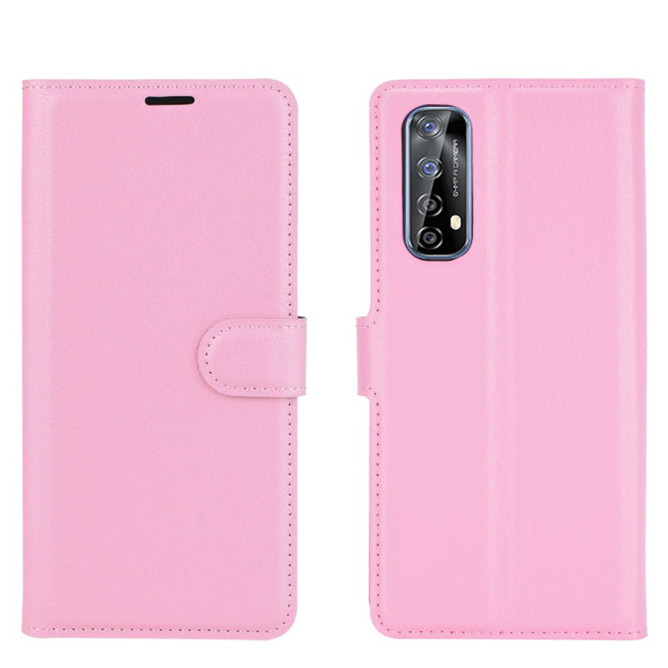 For OPPO Realme 7 Litchi Texture Horizontal Flip Protective Case with Holder & Card Slots & Wallet