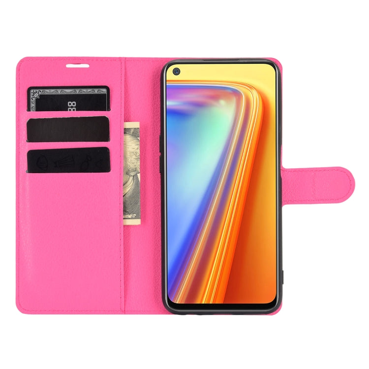 For OPPO Realme 7 Litchi Texture Horizontal Flip Protective Case with Holder & Card Slots & Wallet