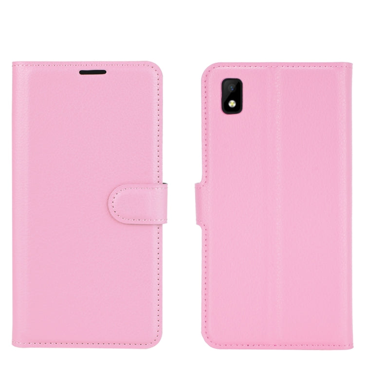 For ZTE Blade L210 Litchi Texture Horizontal Flip Protective Case with Holder & Card Slots & Wallet