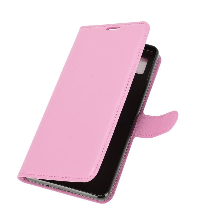 For ZTE Blade L210 Litchi Texture Horizontal Flip Protective Case with Holder & Card Slots & Wallet