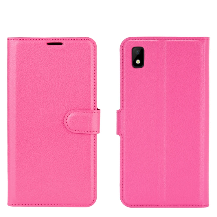 For ZTE Blade L210 Litchi Texture Horizontal Flip Protective Case with Holder & Card Slots & Wallet