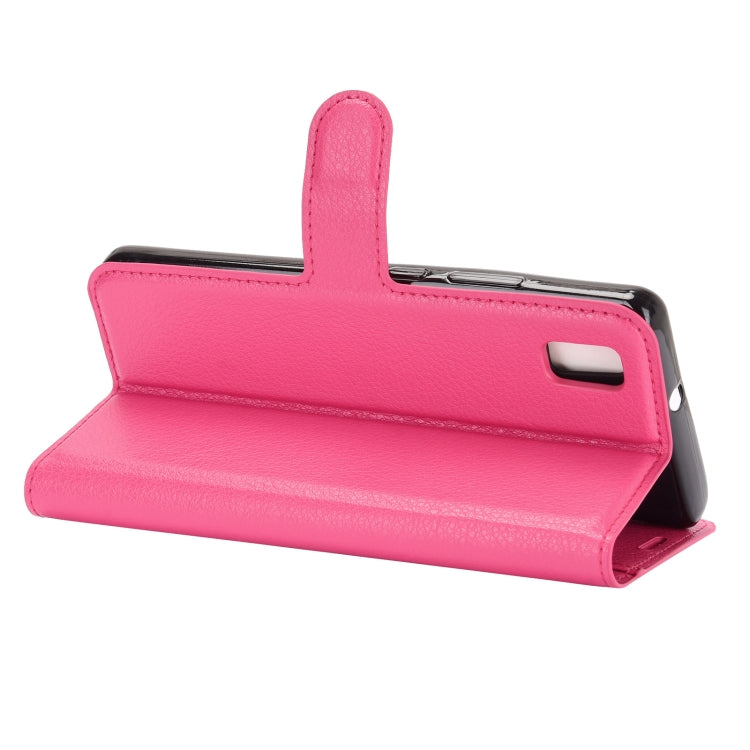 For ZTE Blade L210 Litchi Texture Horizontal Flip Protective Case with Holder & Card Slots & Wallet