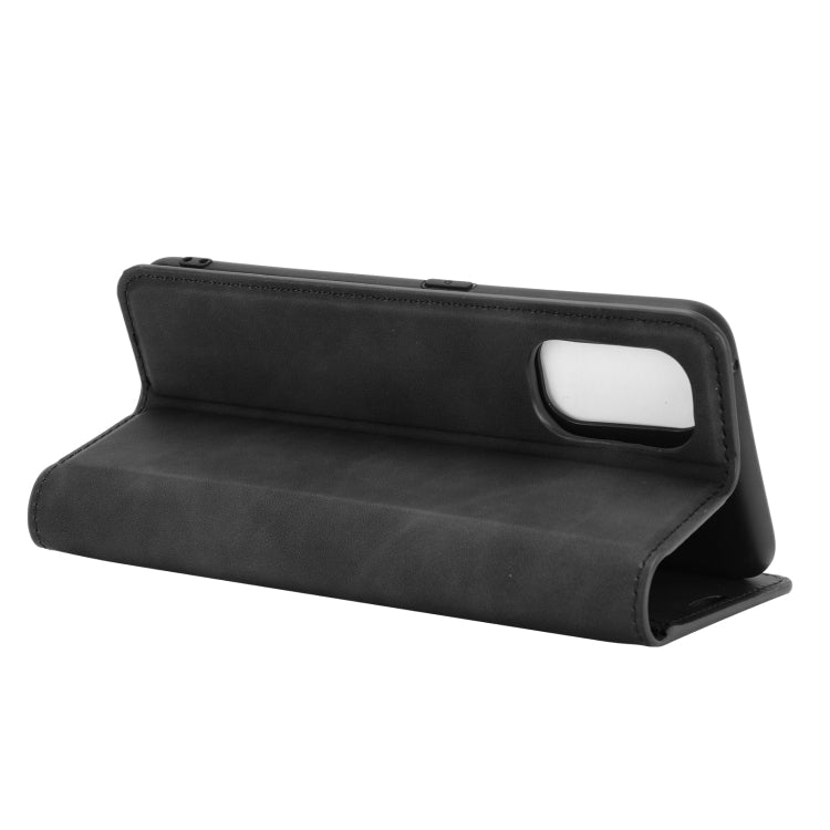 For OPPO Realme 7 Pro Retro-skin Business Magnetic Suction Leather Case with Holder & Card Slots & Wallet