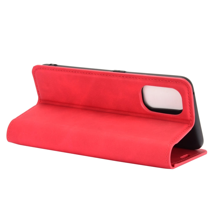 For OPPO Realme 7 Pro Retro-skin Business Magnetic Suction Leather Case with Holder & Card Slots & Wallet