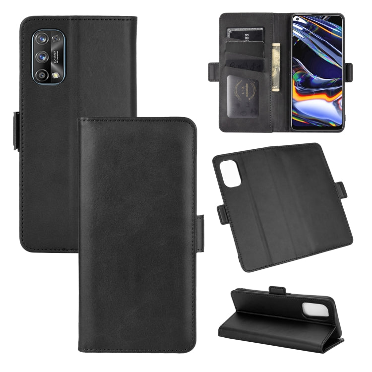 For OPPO Realme 7 Pro Dual-side Magnetic Buckle Horizontal Flip Leather Case with Holder & Card Slots & Wallet