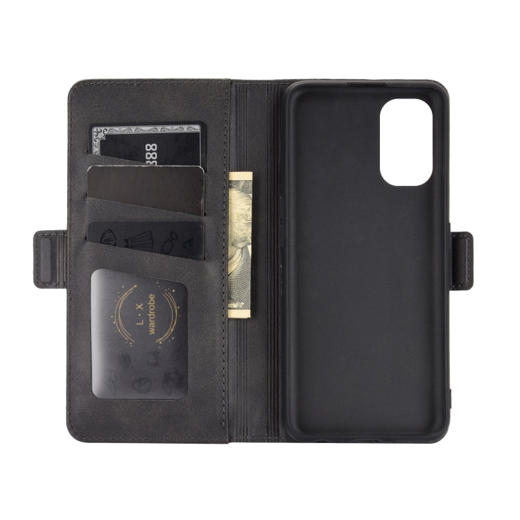 For OPPO Realme 7 Pro Dual-side Magnetic Buckle Horizontal Flip Leather Case with Holder & Card Slots & Wallet