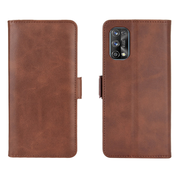 For OPPO Realme 7 Pro Dual-side Magnetic Buckle Horizontal Flip Leather Case with Holder & Card Slots & Wallet