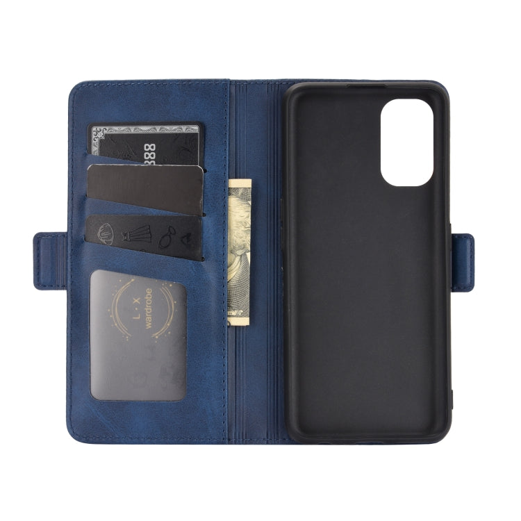 For OPPO Realme 7 Pro Dual-side Magnetic Buckle Horizontal Flip Leather Case with Holder & Card Slots & Wallet