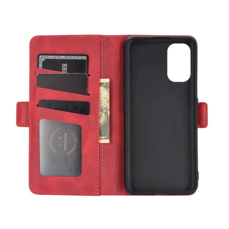 For OPPO Realme 7 Pro Dual-side Magnetic Buckle Horizontal Flip Leather Case with Holder & Card Slots & Wallet