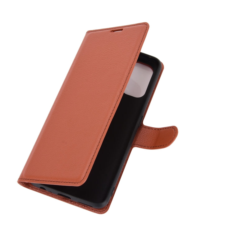 For OPPO Realme 7 Pro Litchi Texture Horizontal Flip Protective Case with Holder & Card Slots & Wallet