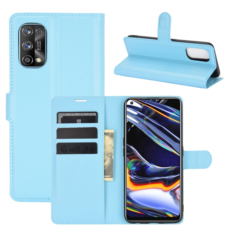 For OPPO Realme 7 Pro Litchi Texture Horizontal Flip Protective Case with Holder & Card Slots & Wallet