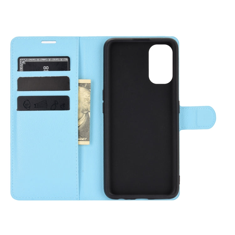 For OPPO Realme 7 Pro Litchi Texture Horizontal Flip Protective Case with Holder & Card Slots & Wallet