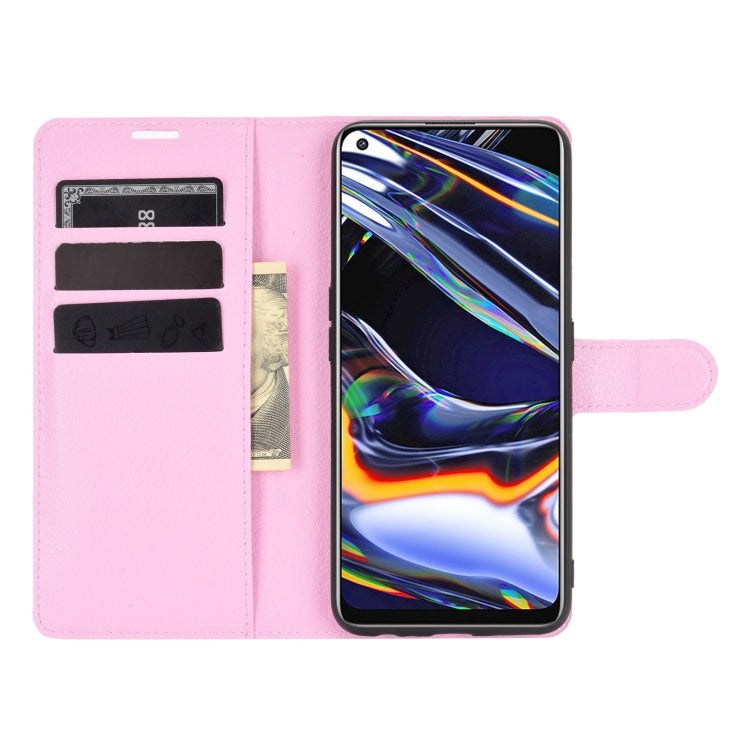For OPPO Realme 7 Pro Litchi Texture Horizontal Flip Protective Case with Holder & Card Slots & Wallet