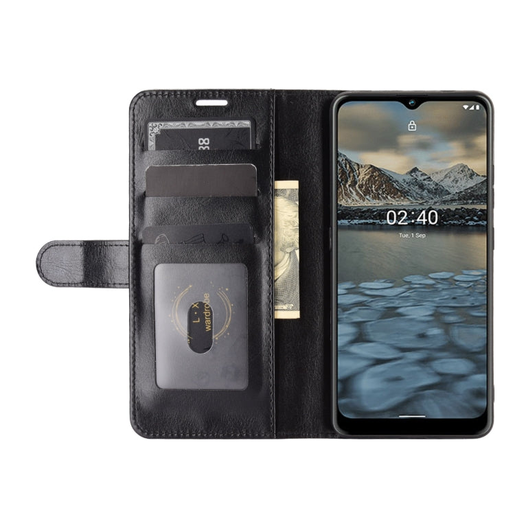 For Nokia 2.4 R64 Texture Single Horizontal Flip Protective Case with Holder & Card Slots & Wallet& Photo Frame