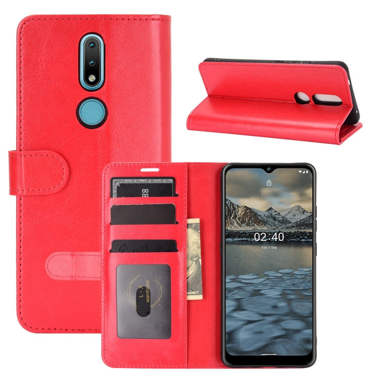 For Nokia 2.4 R64 Texture Single Horizontal Flip Protective Case with Holder & Card Slots & Wallet& Photo Frame