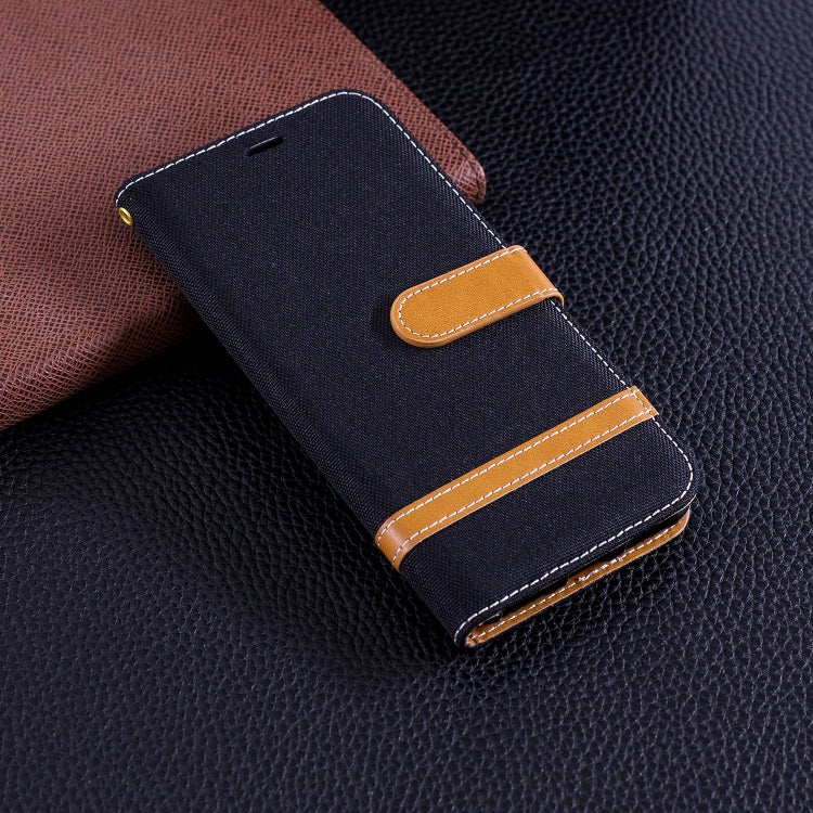 Color Matching Denim Texture Leather Case for Huawei Honor 7A & Y6 (2018), with Holder & Card Slots & Wallet & Lanyard
