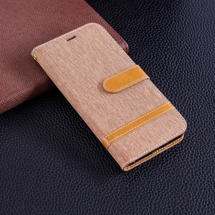 Color Matching Denim Texture Leather Case for Huawei Honor 7A & Y6 (2018), with Holder & Card Slots & Wallet & Lanyard