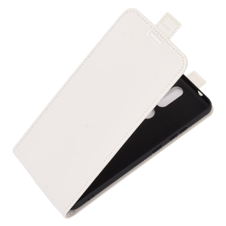 For Nokia 2.4 R64 Texture Single Vertical Flip Leather Protective Case with Card Slots & Photo Frame