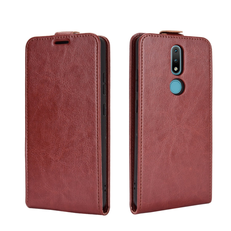 For Nokia 2.4 R64 Texture Single Vertical Flip Leather Protective Case with Card Slots & Photo Frame