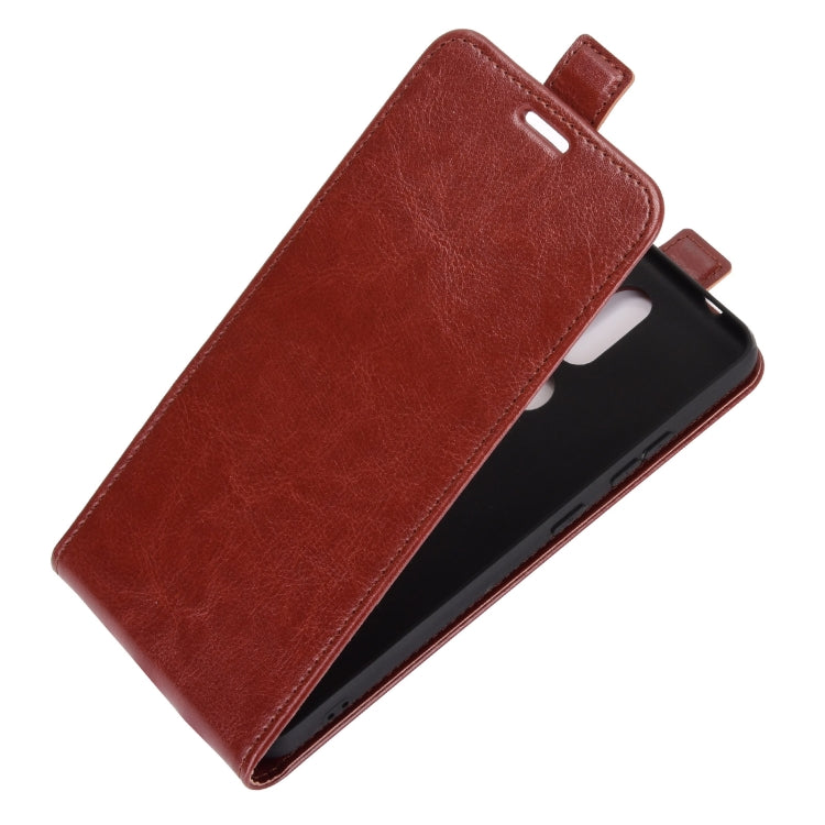 For Nokia 2.4 R64 Texture Single Vertical Flip Leather Protective Case with Card Slots & Photo Frame