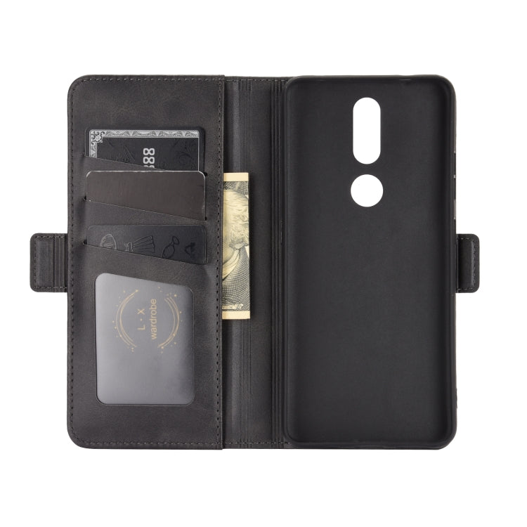For Nokia 2.4 Dual-side Magnetic Buckle Horizontal Flip Leather Case with Holder & Card Slots & Wallet