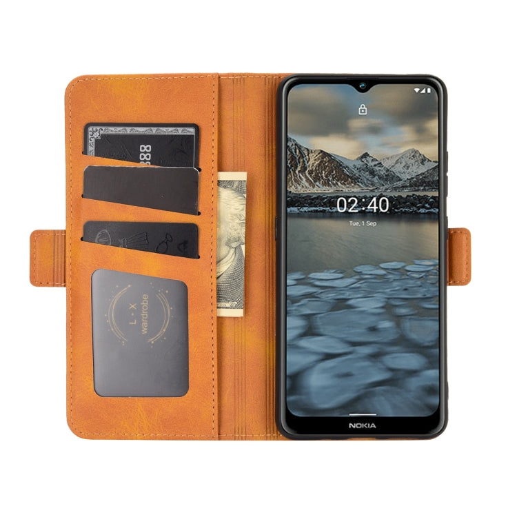 For Nokia 2.4 Dual-side Magnetic Buckle Horizontal Flip Leather Case with Holder & Card Slots & Wallet