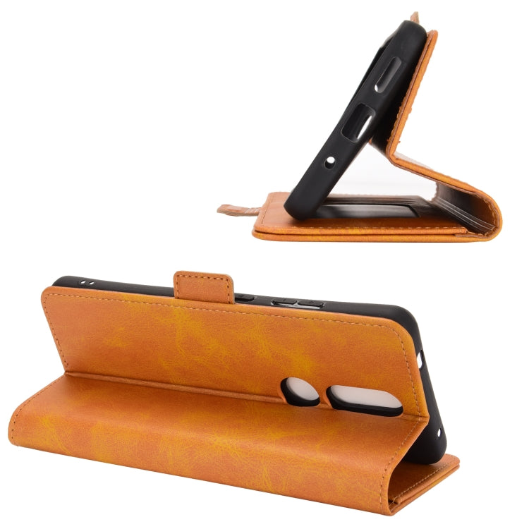 For Nokia 2.4 Dual-side Magnetic Buckle Horizontal Flip Leather Case with Holder & Card Slots & Wallet