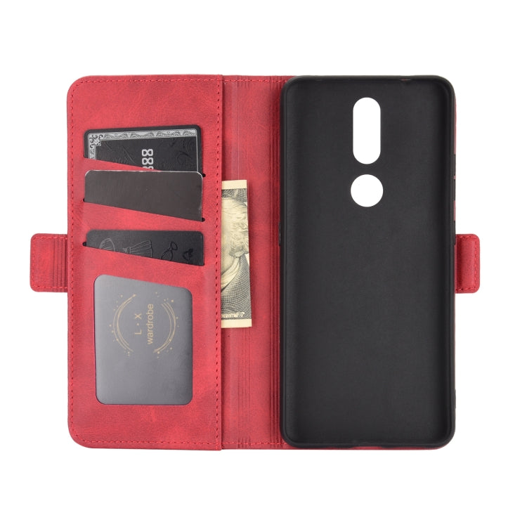 For Nokia 2.4 Dual-side Magnetic Buckle Horizontal Flip Leather Case with Holder & Card Slots & Wallet