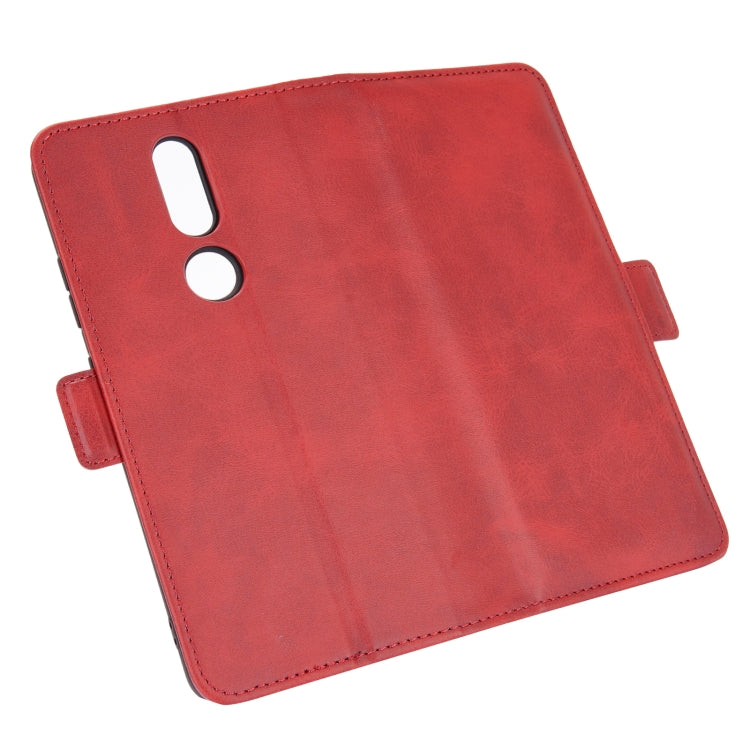 For Nokia 2.4 Dual-side Magnetic Buckle Horizontal Flip Leather Case with Holder & Card Slots & Wallet