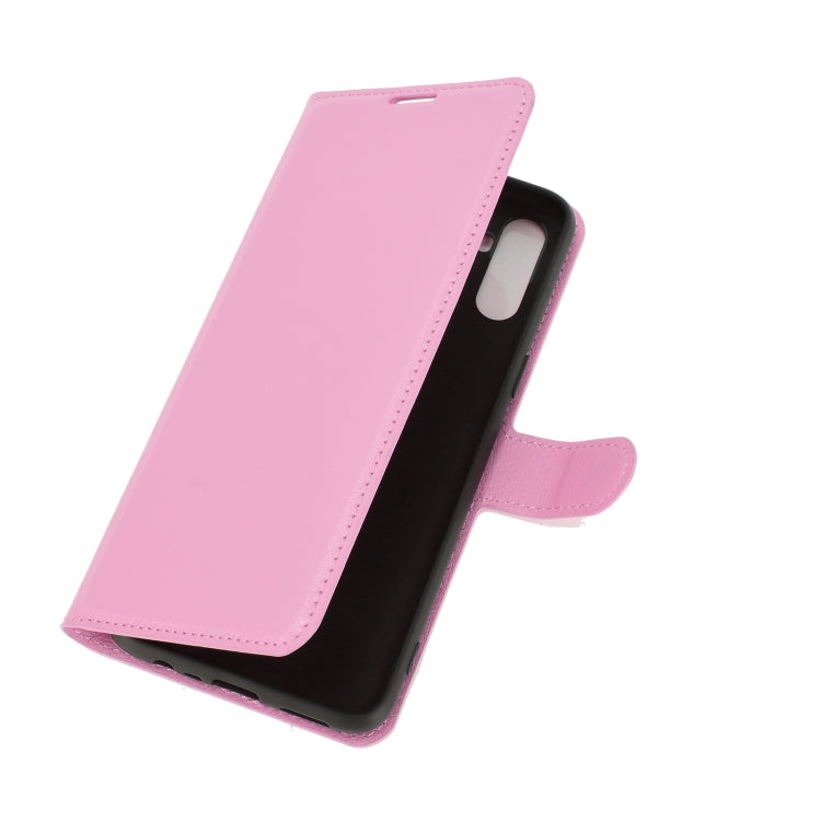 For OPPO Realme C3 Fingerprint-free version Litchi Texture Horizontal Flip Protective Case with Holder & Card Slots & Wallet