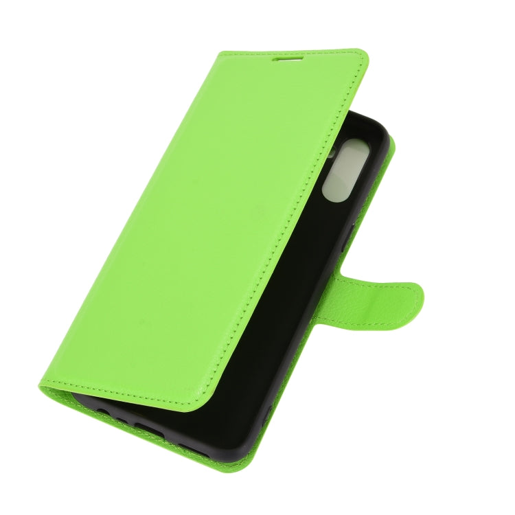 For OPPO Realme C3 Fingerprint-free version Litchi Texture Horizontal Flip Protective Case with Holder & Card Slots & Wallet