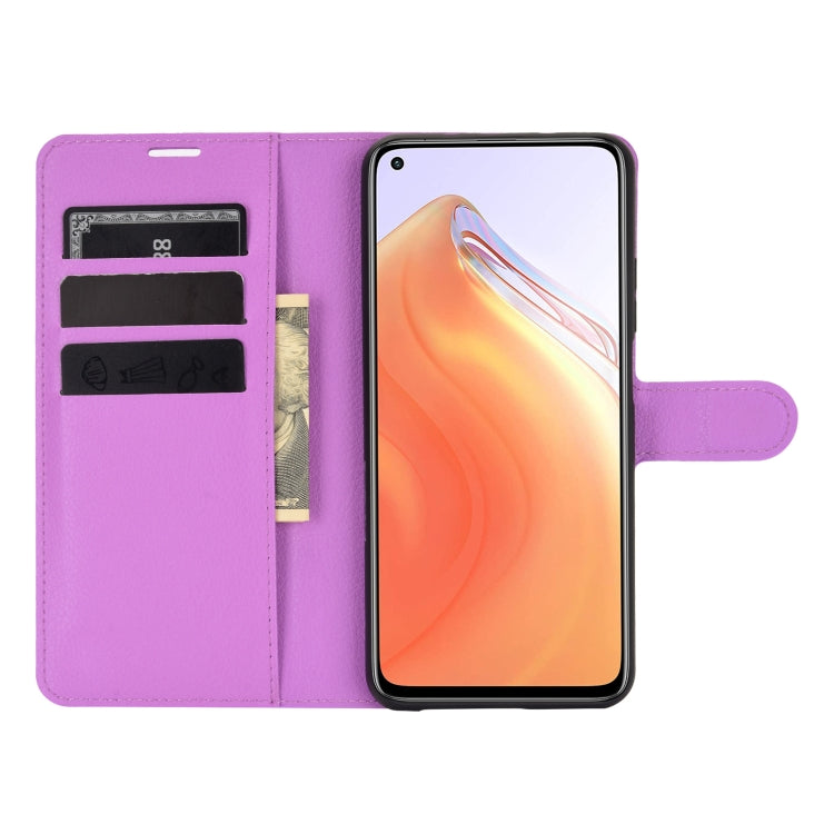 For Xiaomi Mi 10T / 10T Pro Litchi Texture Horizontal Flip Protective Case with Holder & Card Slots & Wallet