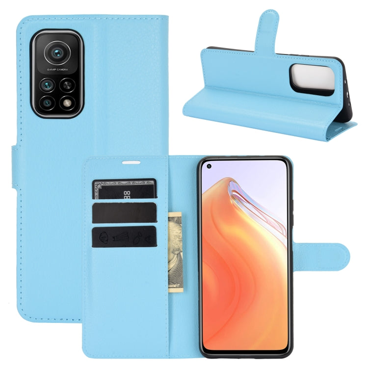 For Xiaomi Mi 10T / 10T Pro Litchi Texture Horizontal Flip Protective Case with Holder & Card Slots & Wallet