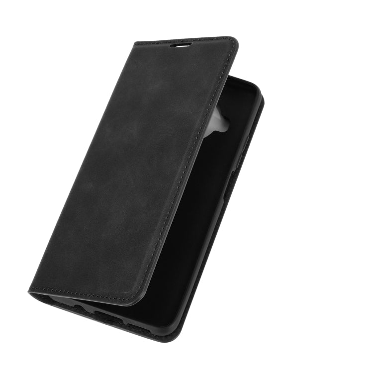 For Xiaomi Mi 10T Lite Retro-skin Business Magnetic Suction Leather Case with Holder & Card Slots & Wallet