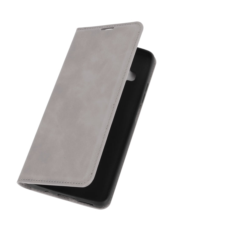 For Xiaomi Mi 10T Lite Retro-skin Business Magnetic Suction Leather Case with Holder & Card Slots & Wallet