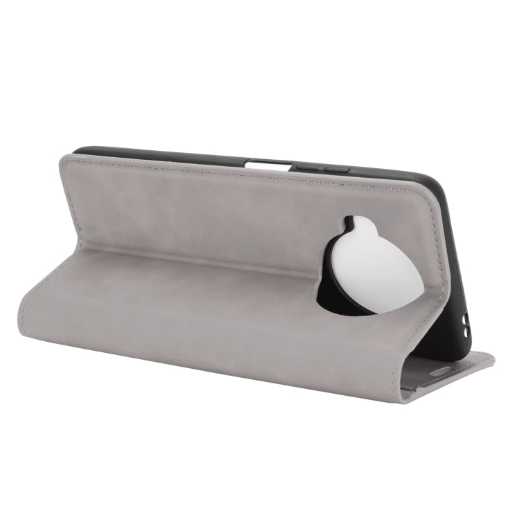 For Xiaomi Mi 10T Lite Retro-skin Business Magnetic Suction Leather Case with Holder & Card Slots & Wallet
