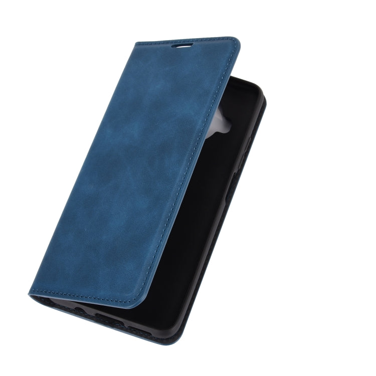 For Xiaomi Mi 10T Lite Retro-skin Business Magnetic Suction Leather Case with Holder & Card Slots & Wallet