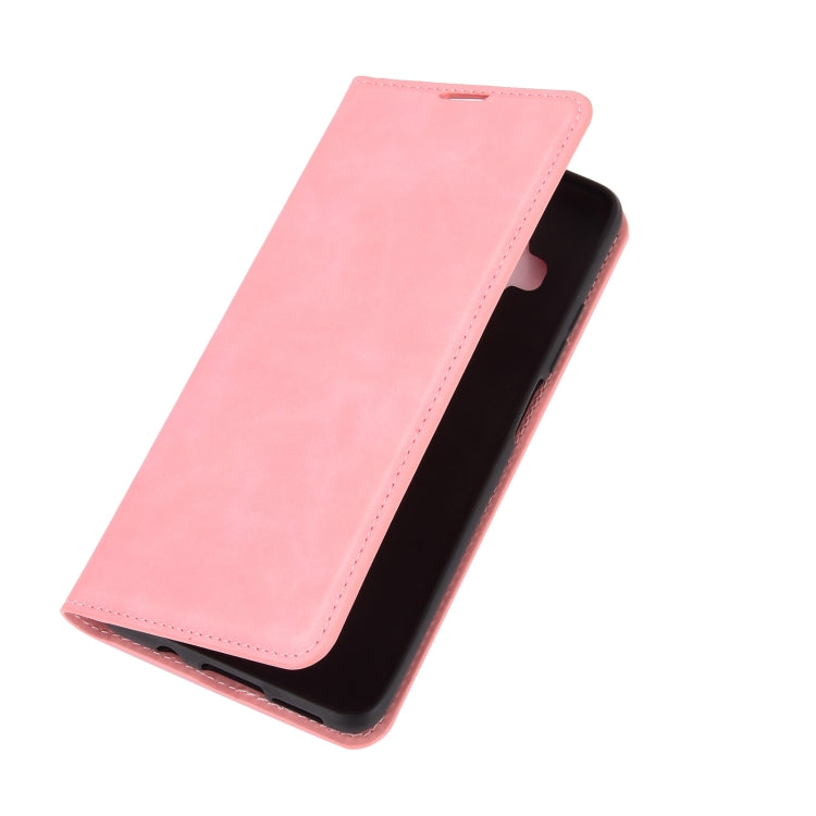For Xiaomi Mi 10T Lite Retro-skin Business Magnetic Suction Leather Case with Holder & Card Slots & Wallet