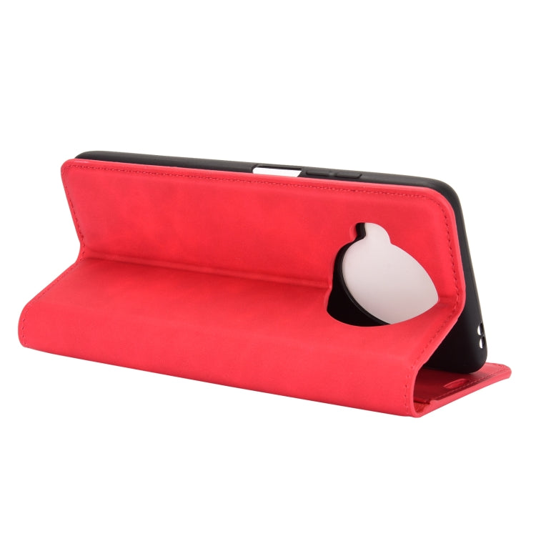 For Xiaomi Mi 10T Lite Retro-skin Business Magnetic Suction Leather Case with Holder & Card Slots & Wallet