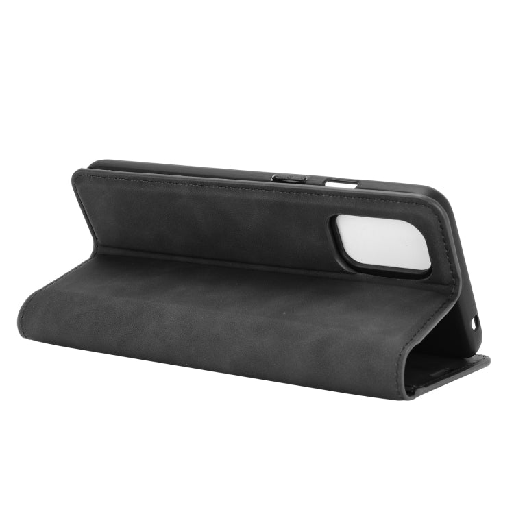 For OnePlus 8T Retro-skin Business Magnetic Suction Leather Case with Holder & Card Slots & Wallet