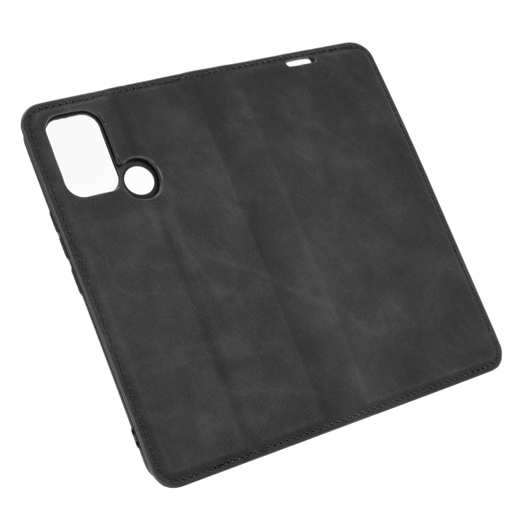 For OPPO Realme 7i / Realme C17 Retro-skin Business Magnetic Suction Leather Case with Holder & Card Slots & Wallet