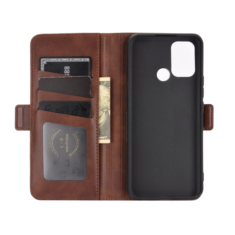 For OPPO Realme 7i / Realme C17 Dual-side Magnetic Buckle Horizontal Flip Leather Case with Holder & Card Slots & Wallet