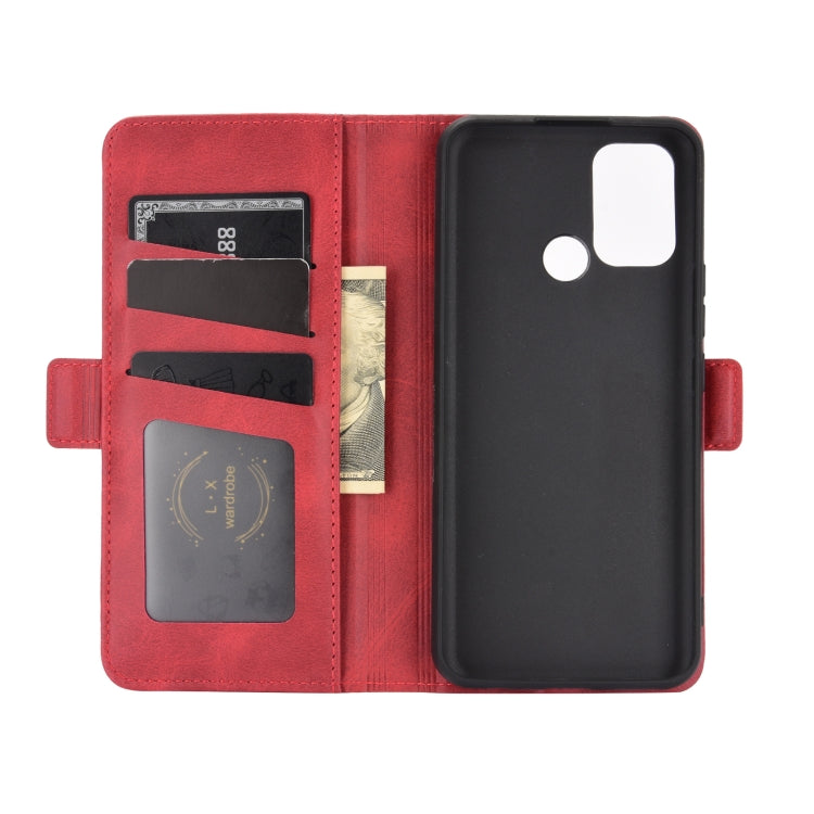 For OPPO Realme 7i / Realme C17 Dual-side Magnetic Buckle Horizontal Flip Leather Case with Holder & Card Slots & Wallet