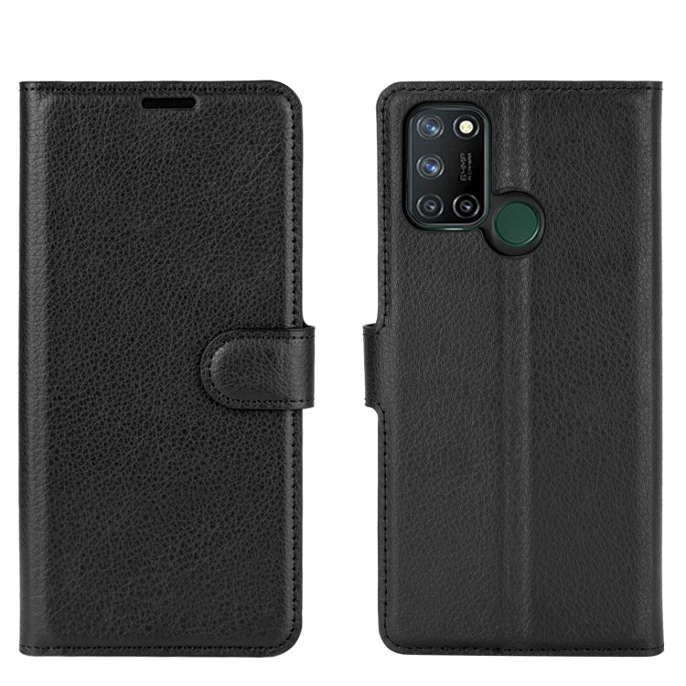 For OPPO Realme 7i / Realme C17 Litchi Texture Horizontal Flip Protective Case with Holder & Card Slots & Wallet