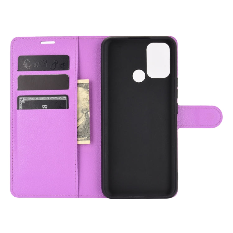 For OPPO Realme 7i / Realme C17 Litchi Texture Horizontal Flip Protective Case with Holder & Card Slots & Wallet