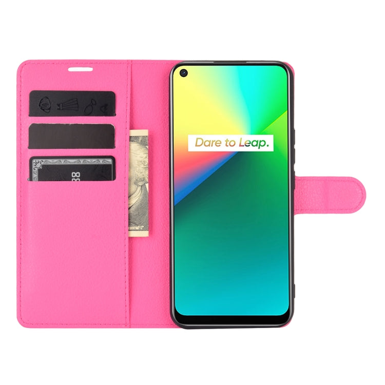 For OPPO Realme 7i / Realme C17 Litchi Texture Horizontal Flip Protective Case with Holder & Card Slots & Wallet
