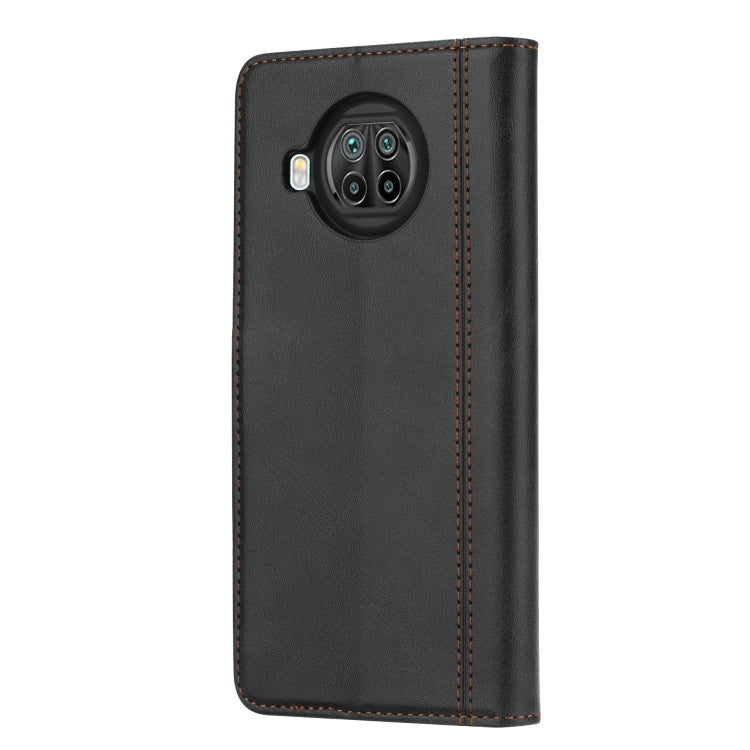 For Xiaomi Mi 10T Lite Calf Texture Double Fold Clasp Horizontal Flip Leather Case with Photo Frame & Holder & Card Slots & Wallet